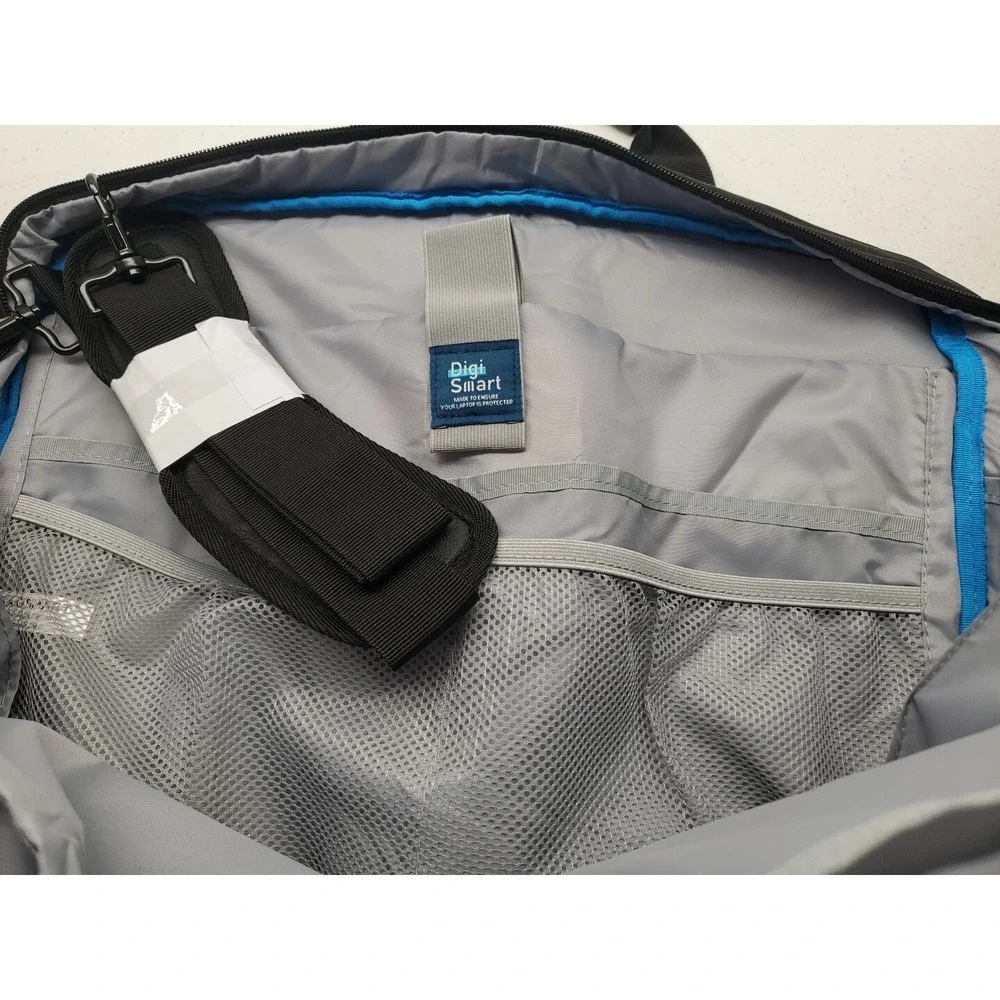 Bagsmart 17.3 Inch Expandable Laptop Computer Bag w/Luggage Strap Black